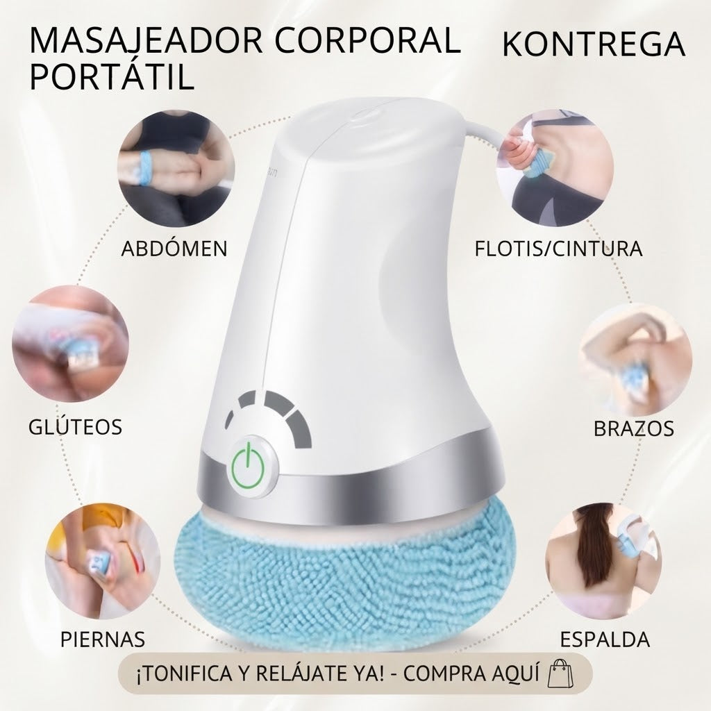 🔥 MASAJEADOR CORPORAL VIBRATORIO PORTÁTIL | RELAJACIÓN AL INSTANTE 💆‍♀️✨