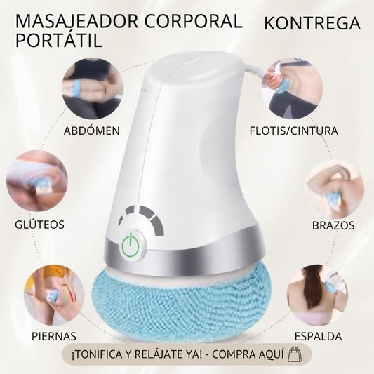 🔥 MASAJEADOR CORPORAL VIBRATORIO PORTÁTIL | RELAJACIÓN AL INSTANTE 💆‍♀️✨