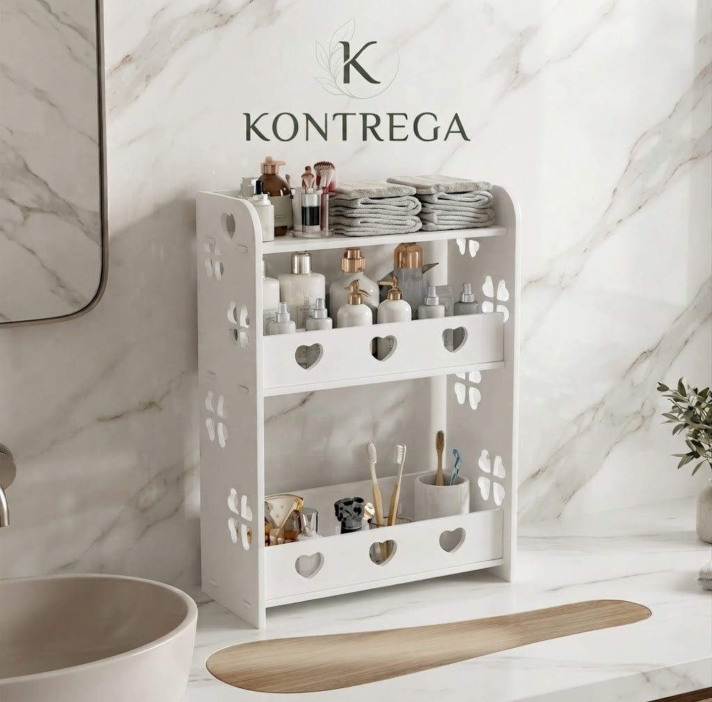🧼🔥 ¡ADIÓS AL DESORDEN! ESTANTE ORGANIZADOR DE BAÑO 3 NIVELES 🚿✨