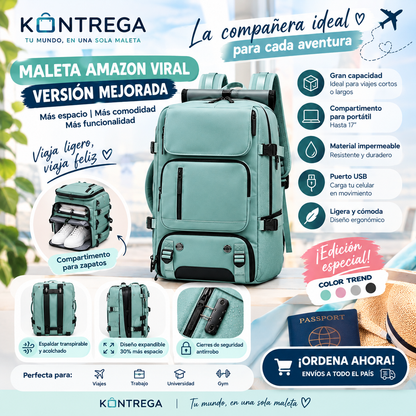 🎒MALETA AMAZON VERSIÓN MEJORADA✨