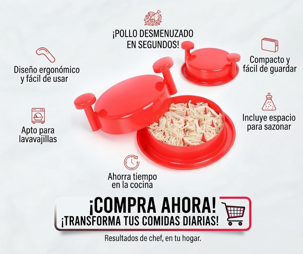 🔥 DESMECHADOR DE POLLO Y CARNE – TRITURA Y DESMENUZA EN SEGUNDOS